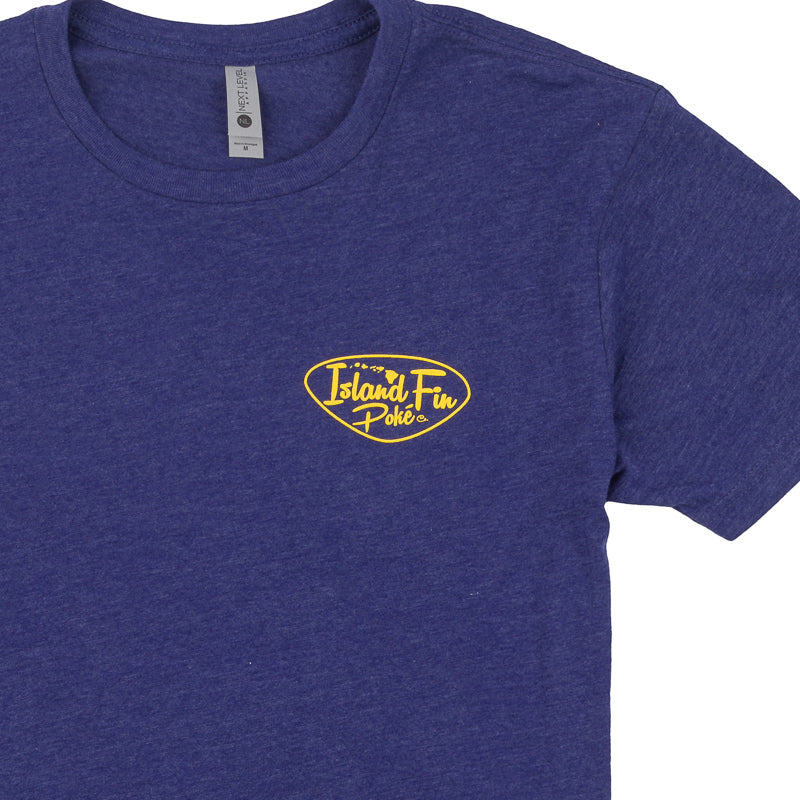 Hawaiian Wave Tee - Storm Blue - LAST CHANCE