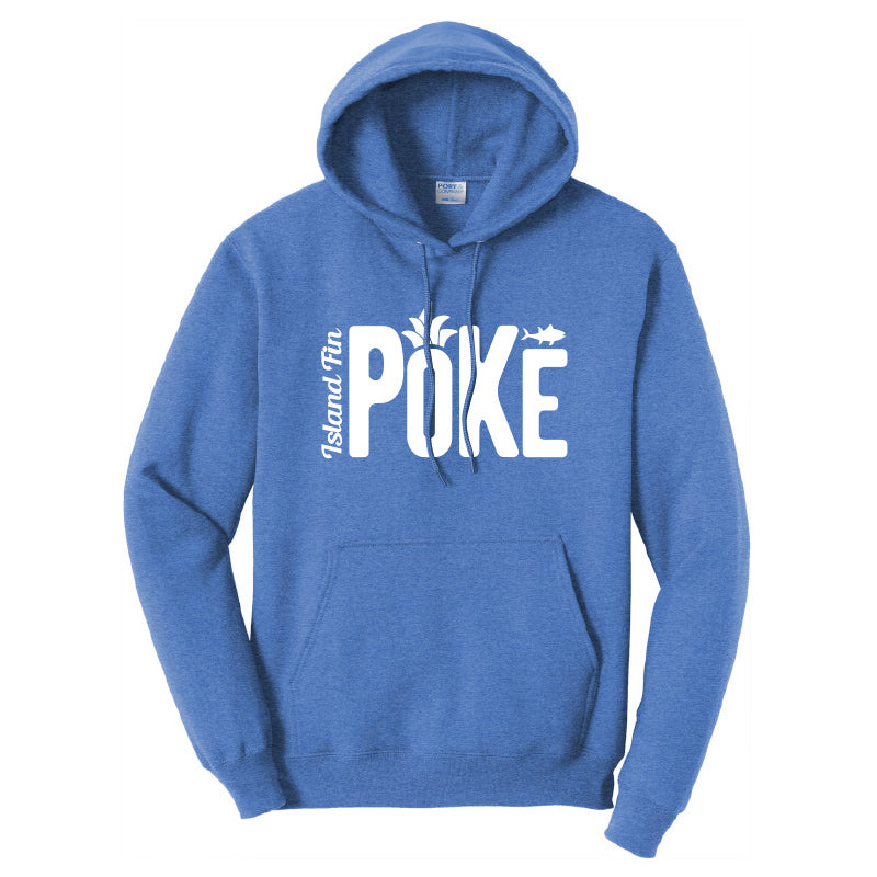 Poke Logo Hoodie - Royal Heather - CLEARANCE